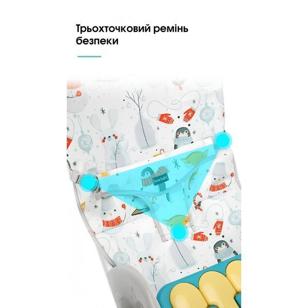 Детский стул шезлонг-качалка для кормления SPOKO SP-818 (42400403) 42400403 фото