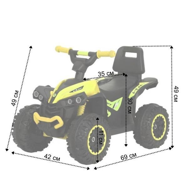Детская машинка каталка толокар Spoko SP-925 желтый 42401034 фото