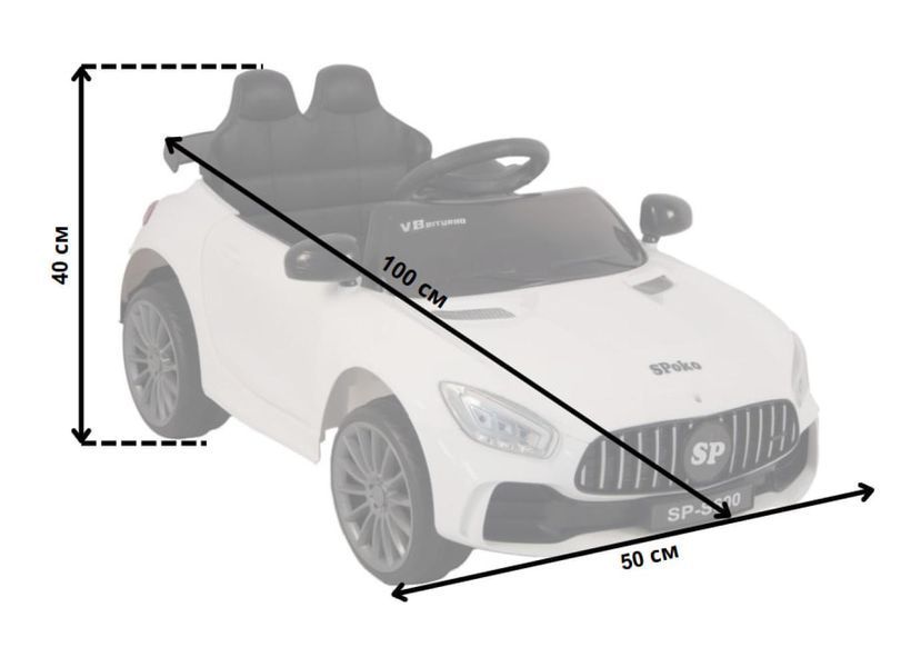 Детский электромобиль Spoko SP-S600 белый (42300217) 42300217 фото