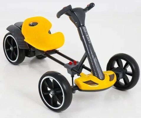 Дитячий електрокарт з пультом керування Spoko SP-V17 6V4,5 жовтий (42412108) 42412108 фото