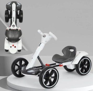 Детский электрокарт с пультом управления Spoko SP-V17 6V4,5 белый (42412107) 42412107 фото